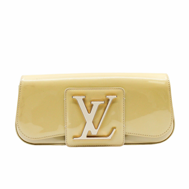 Sobe Grive Ivory Vernis Leather Clutch Bag – L'UXE LINK