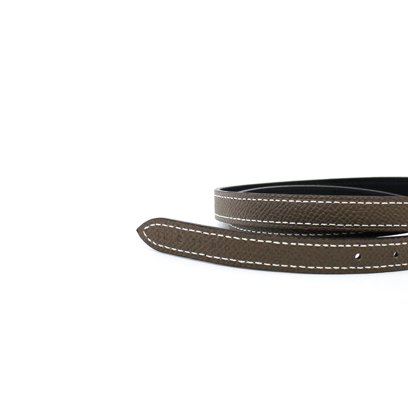 13mm lady belt in etoupe color with heart buckle size 80 - L'UXE LINK