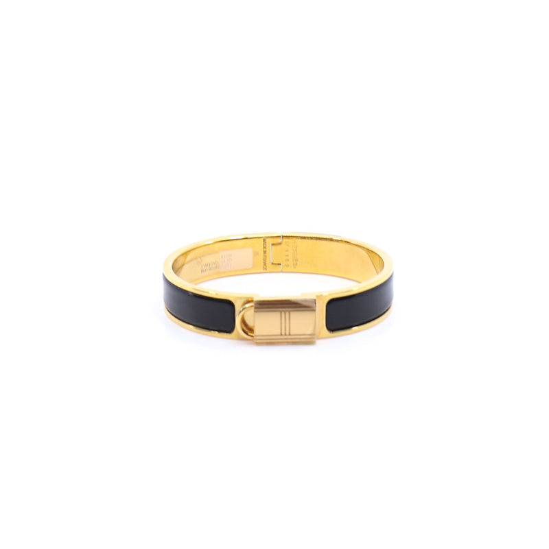 clic cadenas bracelet black ghw - L'UXE LINK