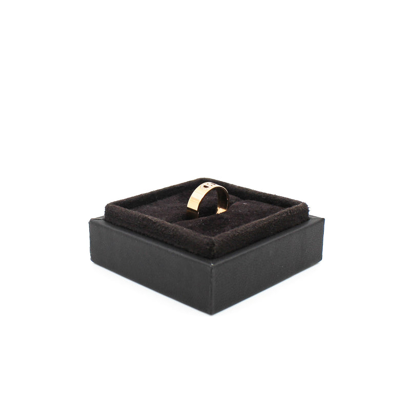chaine  d'ancre diamond ring in 18k rg 19a18xxxx - L'UXE LINK