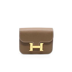 constance slim epsom etoupe ghw - L'UXE LINK