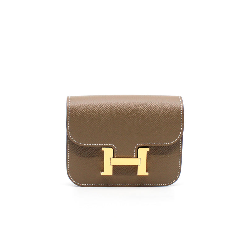 constance slim epsom etoupe ghw - L'UXE LINK