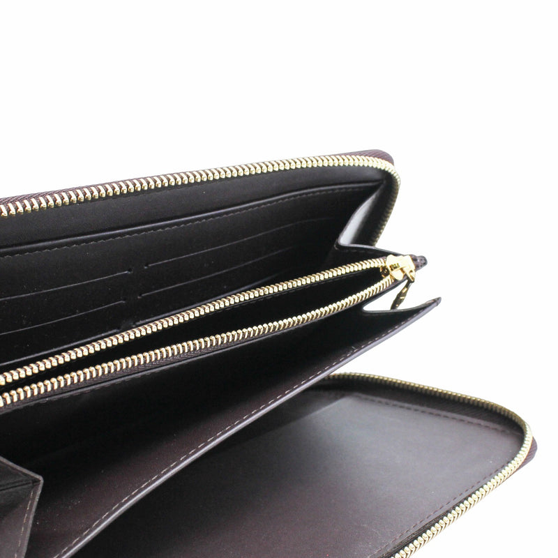 long monogram wallet patent dark red ghw - L'UXE LINK
