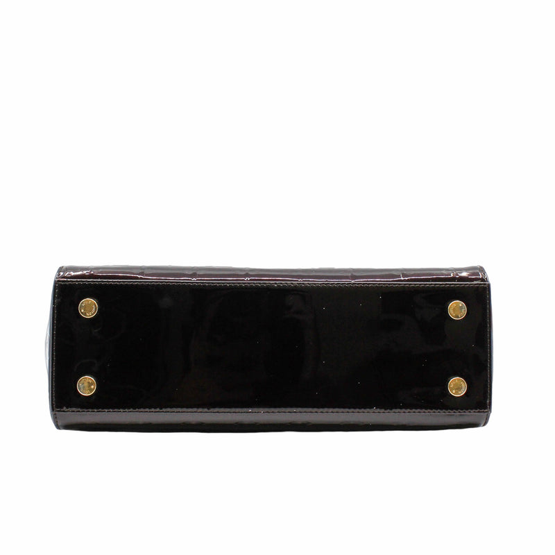 BREA HANDBAG MONOGRAM VERNIS MM CHERRY PATENT GHW - L'UXE LINK