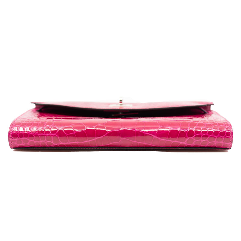 kelly to go crocodile 90 framboise phw - L'UXE LINK