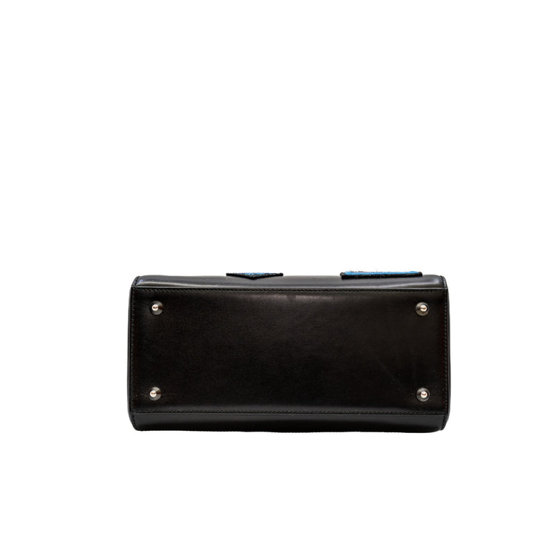 lady old medium with badges in leather black phw - L'UXE LINK