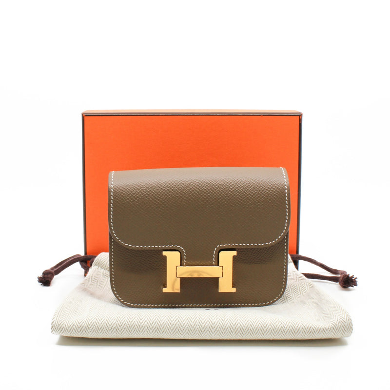 constance slim epsom etoupe ghw - L'UXE LINK