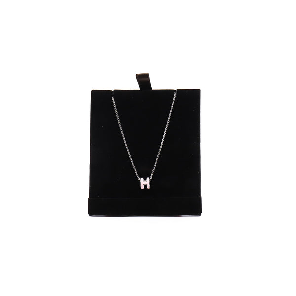 mini pop h necklace pink phw