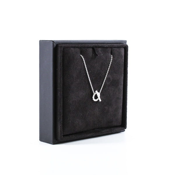 finesse diamond necklace in 18k wg