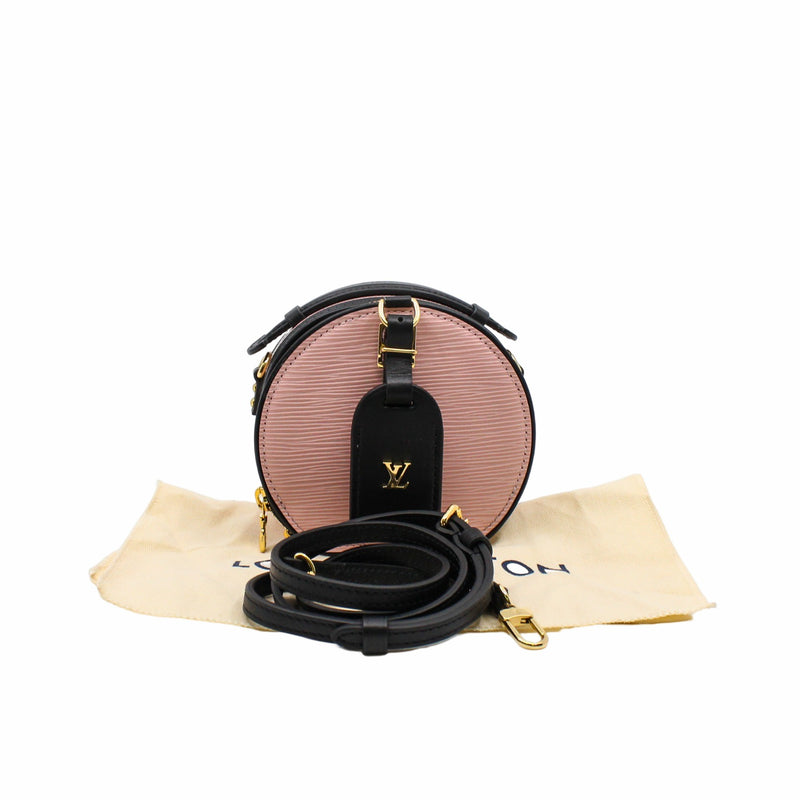 MINI BOÎTE CHAPEAU epi pink ghw - L'UXE LINK