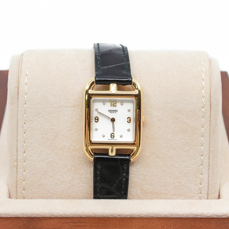 Cape Cod watch, Small model, 23x23mm in black ccd band ghw #3431545 RRP12200 - L'UXE LINK