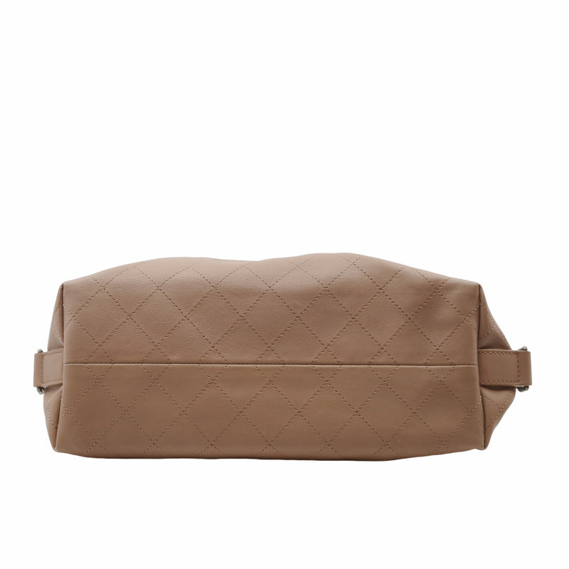 tote beige grey leather  Serial  24 - L'UXE LINK