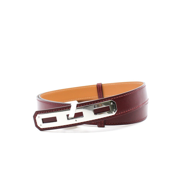 lady kelly belt dark red phw - L'UXE LINK