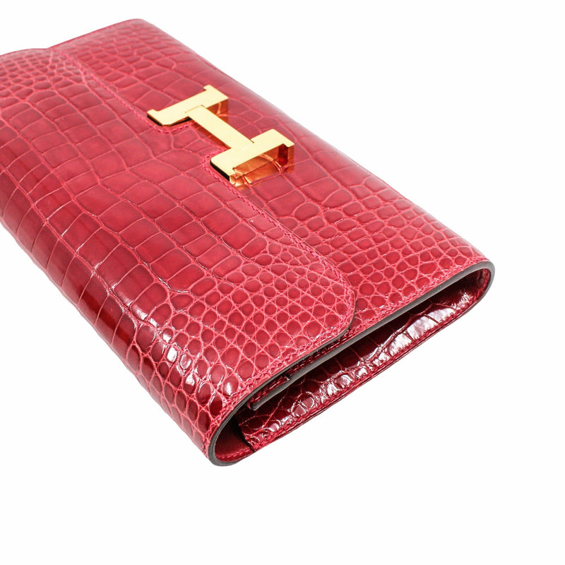 constance alligator red ghw A stamp - L'UXE LINK