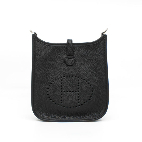 mini evelyn tc black phw u stamp - L'UXE LINK