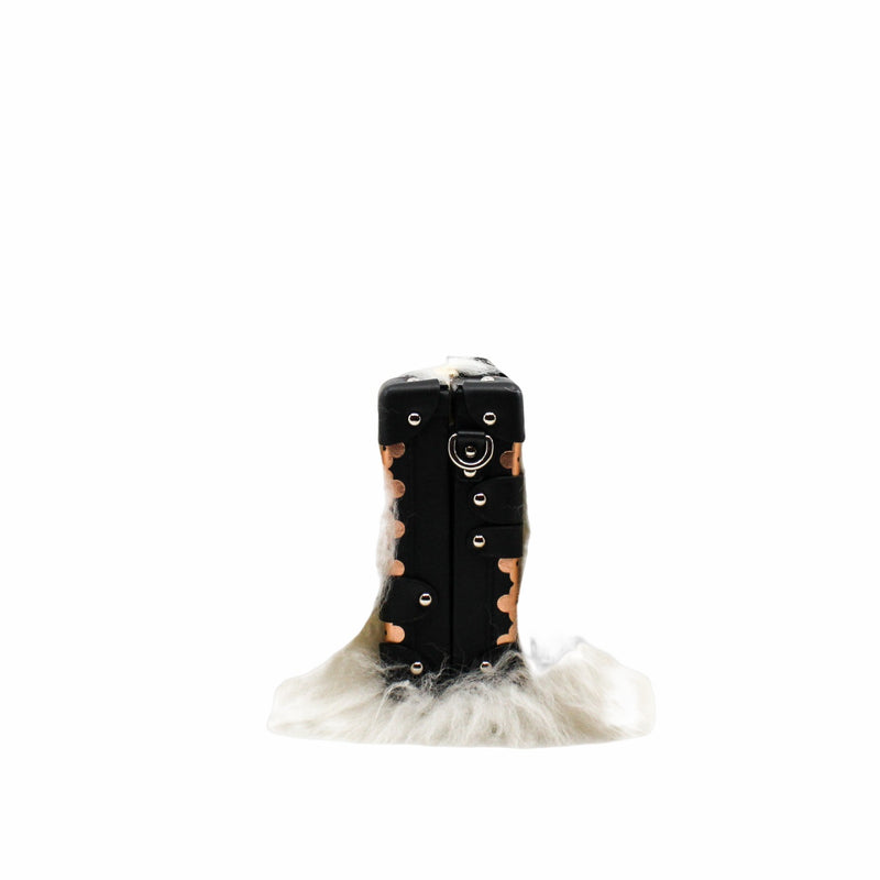 petite malle white fur phw - L'UXE LINK