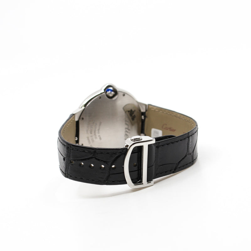 BALLON BLEU DE CARTIER WATCH 40MM, AUTOMATIC MOVEMENT, STEEL, LEATHER - L'UXE LINK