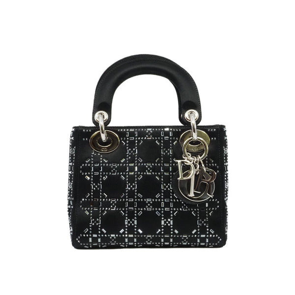 mini lady with crystal in stain black phw 2016 - L'UXE LINK