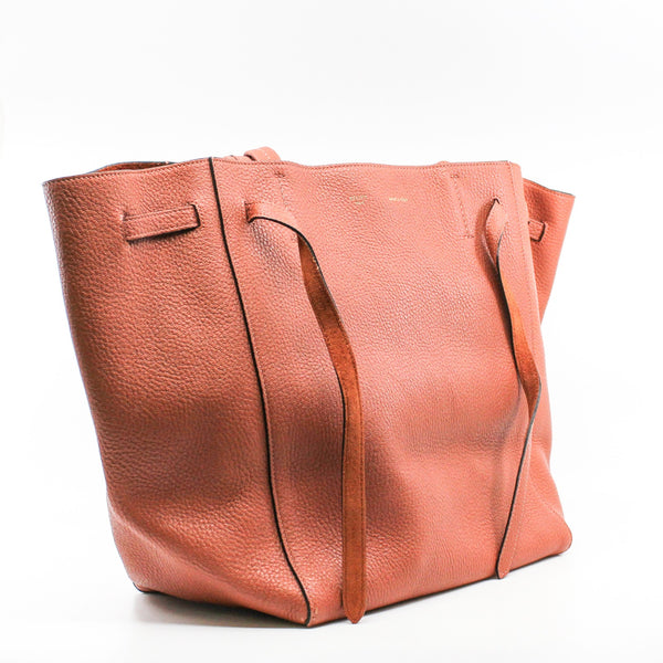 Cabas Phantom Small Soft Grained Calfskin Taupe red - L'UXE LINK