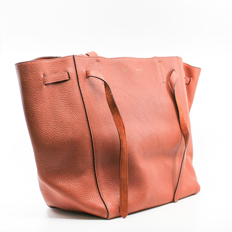 Cabas Phantom Small Soft Grained Calfskin Taupe red - L'UXE LINK