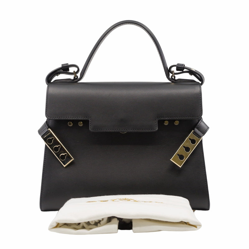 Tempête Small leather black ghw - L'UXE LINK