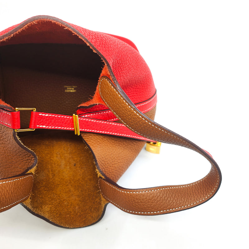 picotin 18 in tc gold/red phw D stamp - L'UXE LINK