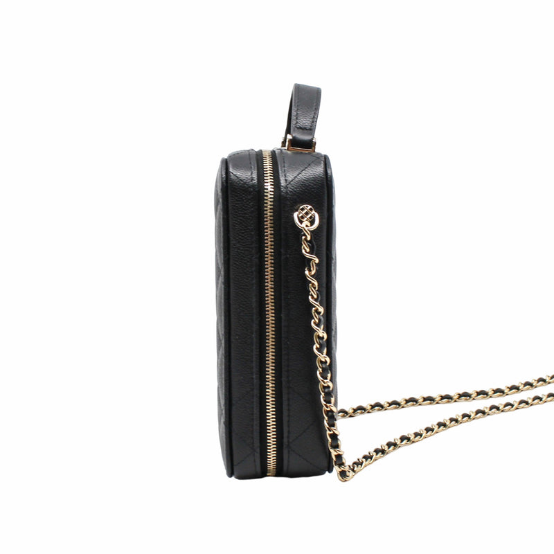camera case with handle black caviar ghw aktpae72 - L'UXE LINK