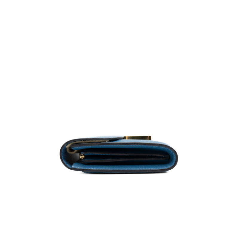 constance compact wallet blue evercolor ghw - L'UXE LINK