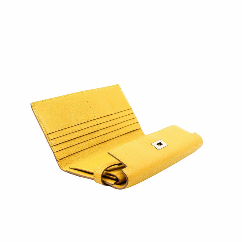 kelly long wallet lemon goat phw B stamp - L'UXE LINK