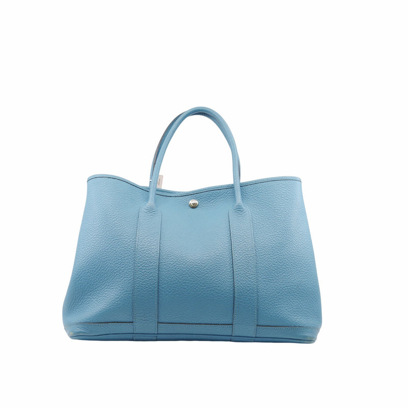 garden party  36cm leather blue