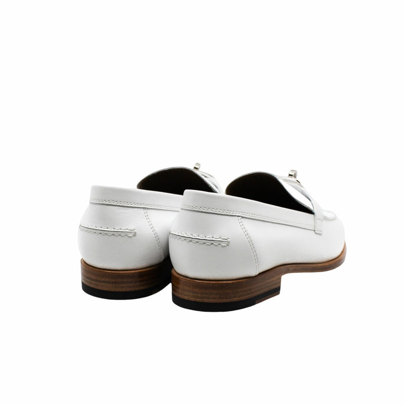 mocassins destin loafer white phw size 38 - L'UXE LINK