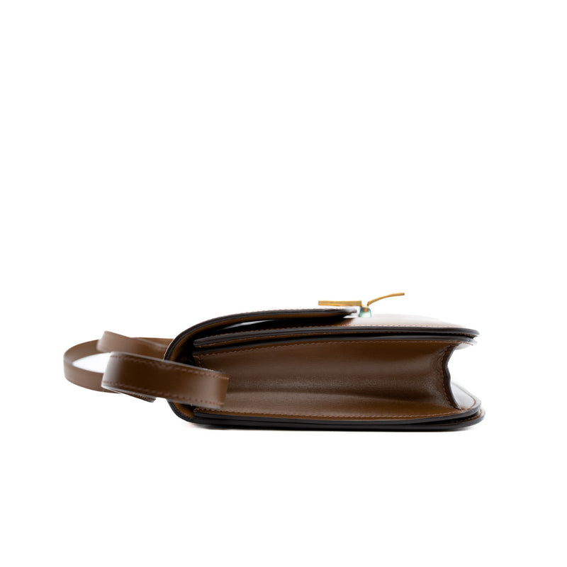 box bag in calf skin tan color - L'UXE LINK