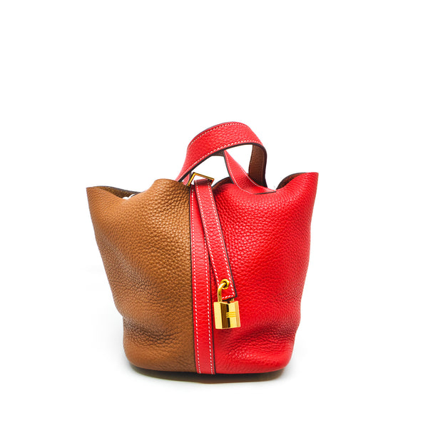 picotin 18 in tc gold/red phw D stamp - L'UXE LINK
