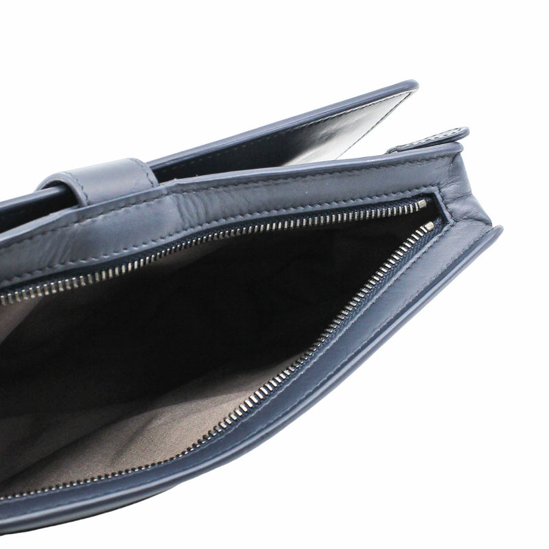 men clutch bag navy phw - L'UXE LINK