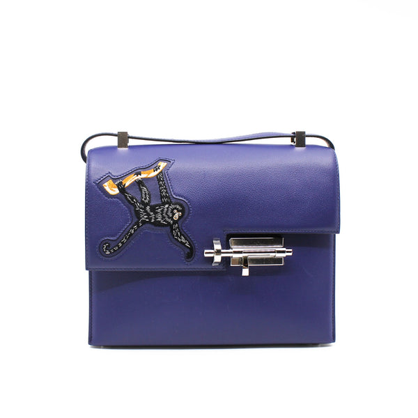 verrou 21 singe allegretto swift brode navy phw Y stamp - L'UXE LINK