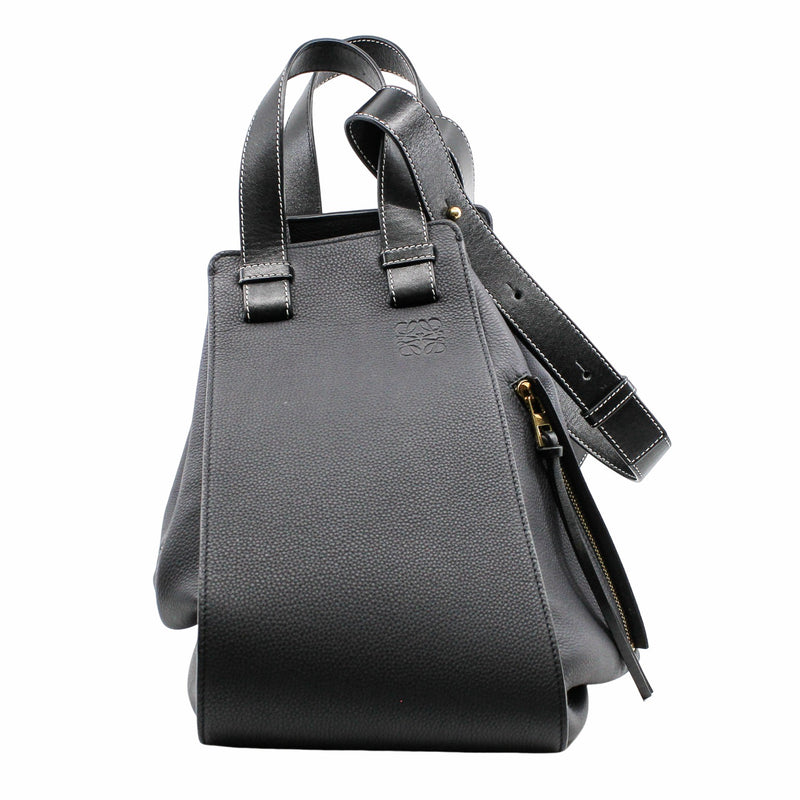 Hammock shoulder bag Small leather navy ghw - L'UXE LINK