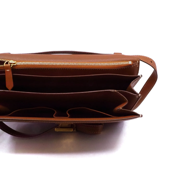 classic box in grossly leather brown ghw - L'UXE LINK