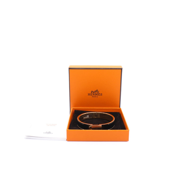 clic cadenas bracelet black ghw - L'UXE LINK