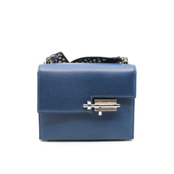 verrou mini goat phw in deep blue mix rouge vif color strap Y stamp - L'UXE LINK