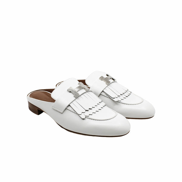mules H sliper white phw - L'UXE LINK