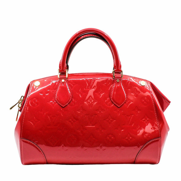 Santa Monica Tote Bag patent leather  red ghw - L'UXE LINK