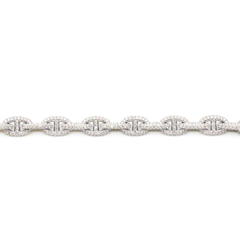 chaine d'ancre diamond bracelet in 18k wg #21u337296 rrp197935aud