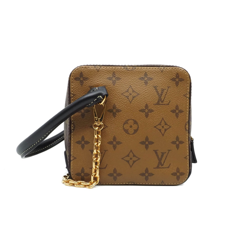 dice bag in reverse canvas monogram ghw 2017 - L'UXE LINK