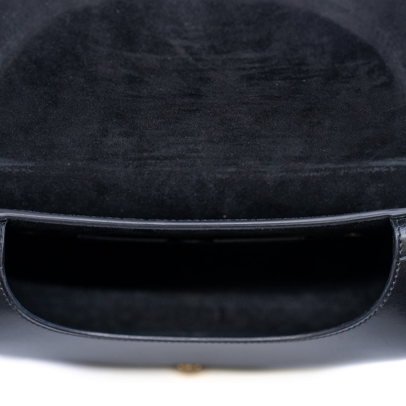 bobby medium in lambskin black ghw - L'UXE LINK
