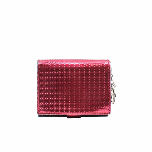 wallet small  patent rose red phw - L'UXE LINK
