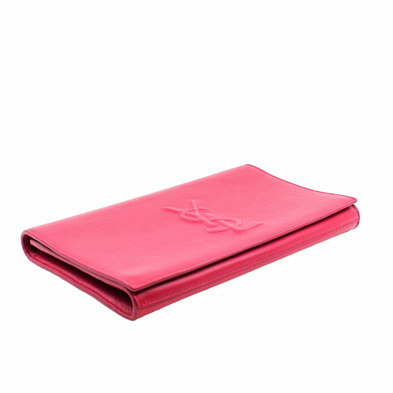 clutch leather rosepink  ghw - L'UXE LINK