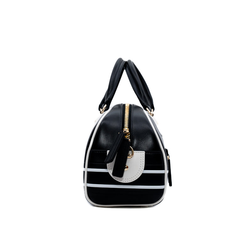 medium vibe classic bowling leathe black /white phw
