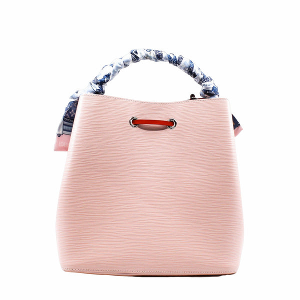 neo noe MM epi pink with twilly - L'UXE LINK