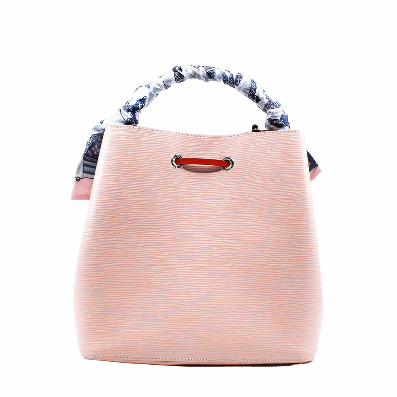 neo noe MM epi pink with twilly - L'UXE LINK