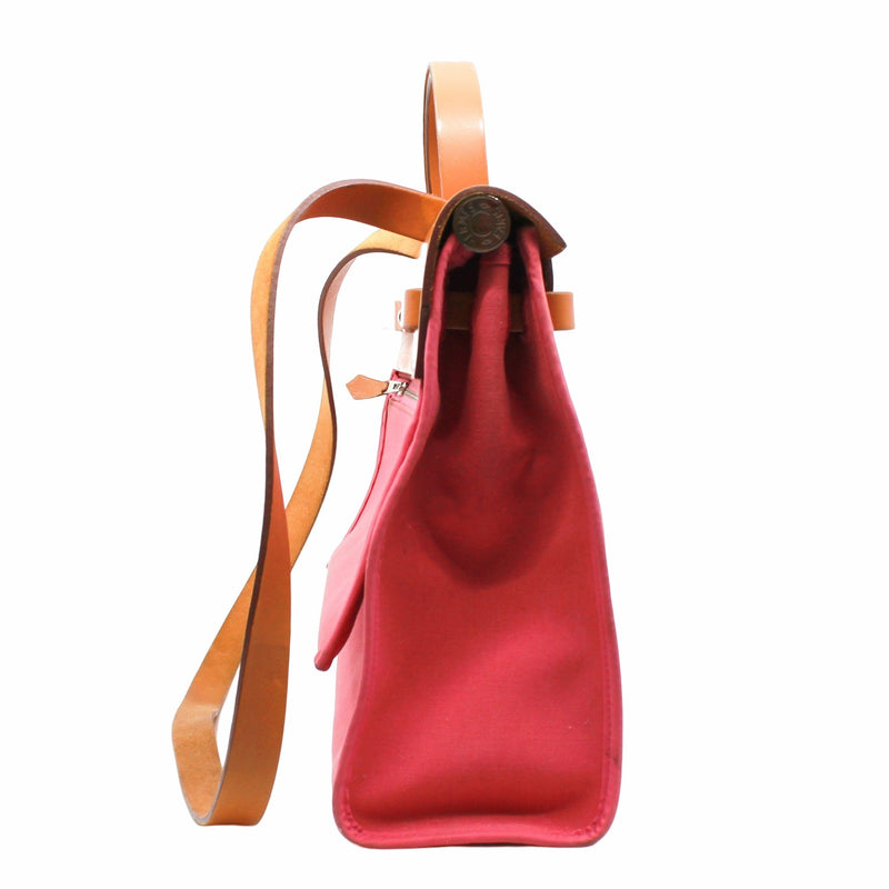 herbag 31cm fabric pink phw - L'UXE LINK